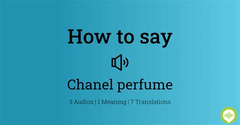 chanel brand pronunciation in hindi|chanel gabrielle perfume pronunciation.